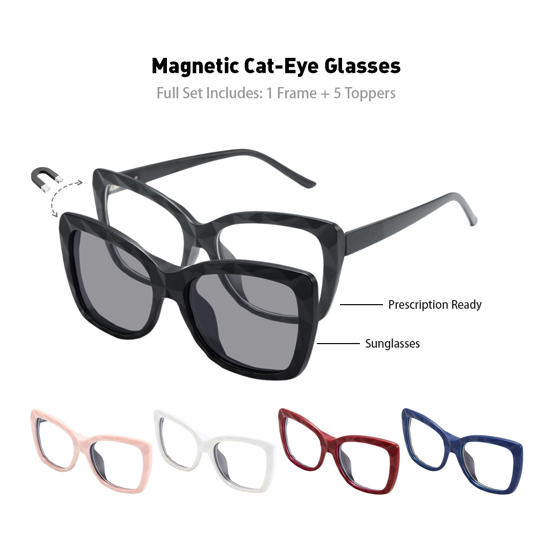 Cat Eye Magnetic Sunglasses