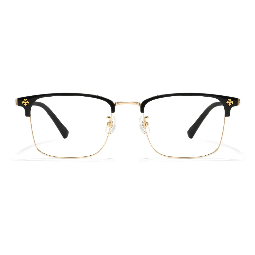 Browline Balck Metal Progressive Glasses