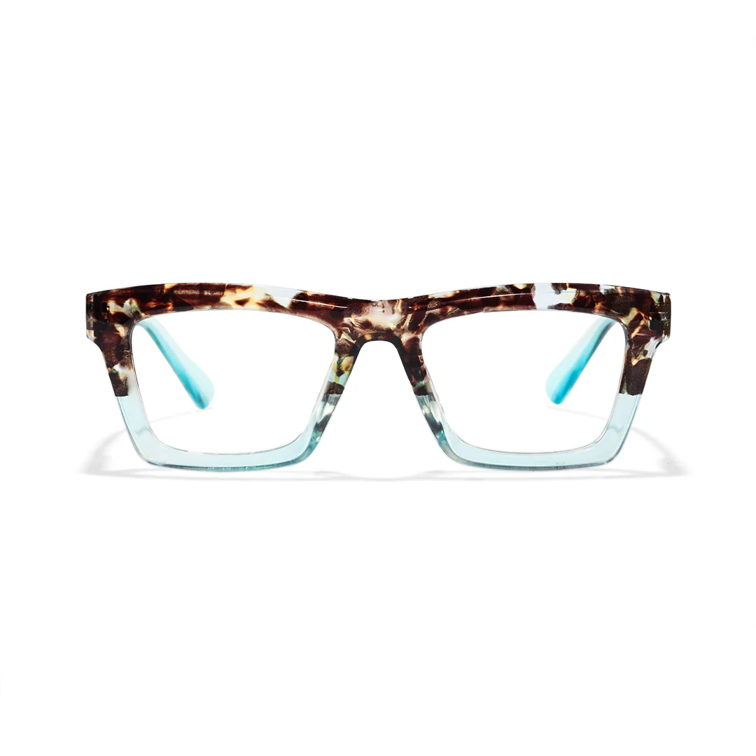 Two Tone Tortoise Glasses Square Frames