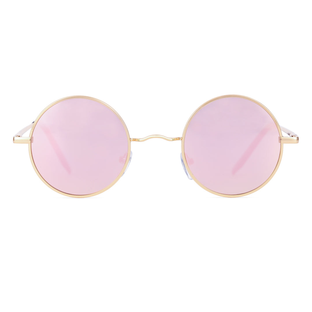 Pink Metal Sunglasses