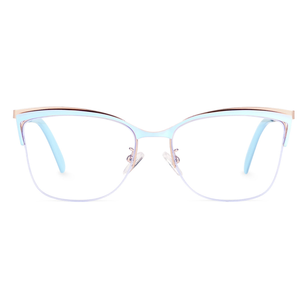 Light Blue Cat Eye Glasses