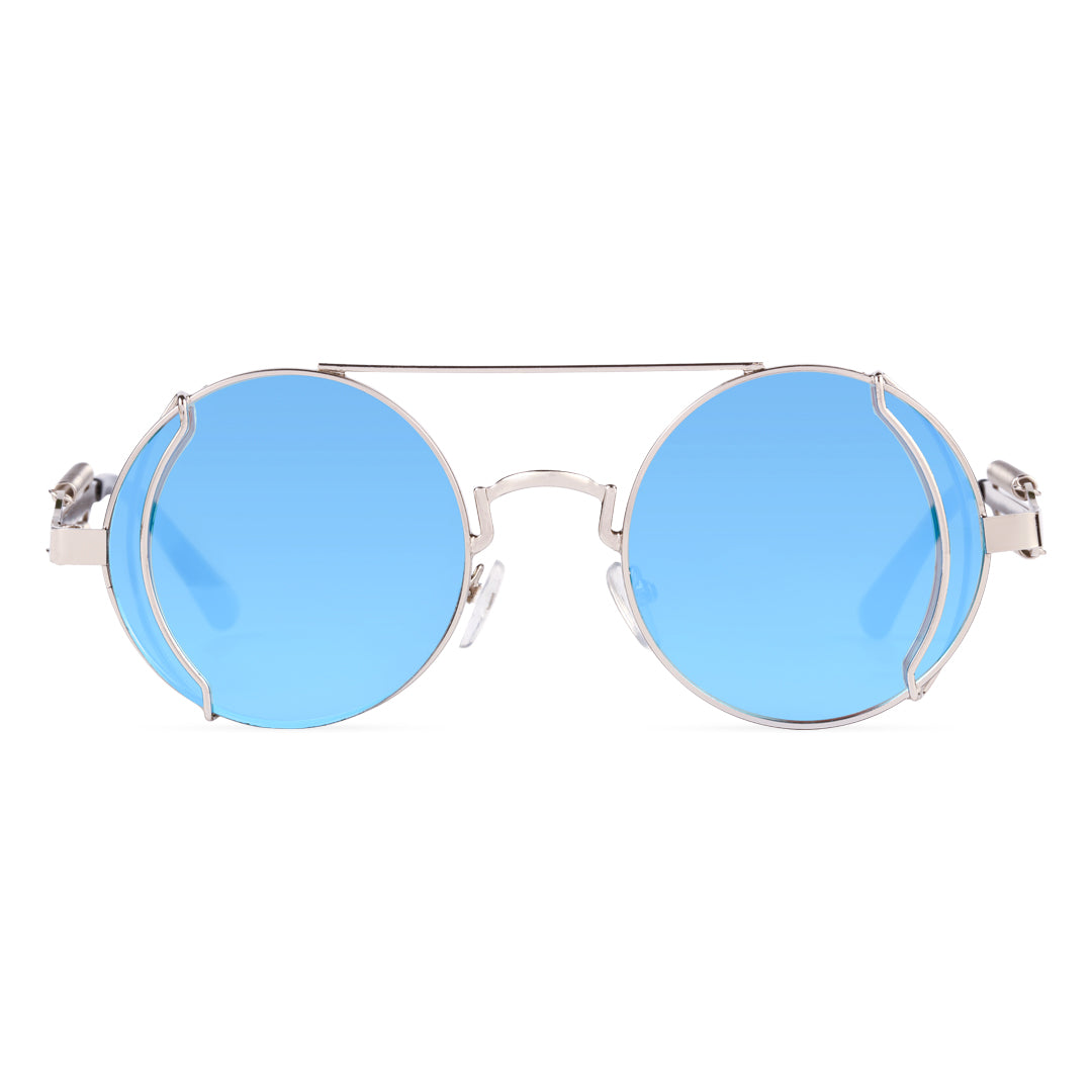Blue Metal Sunglasses