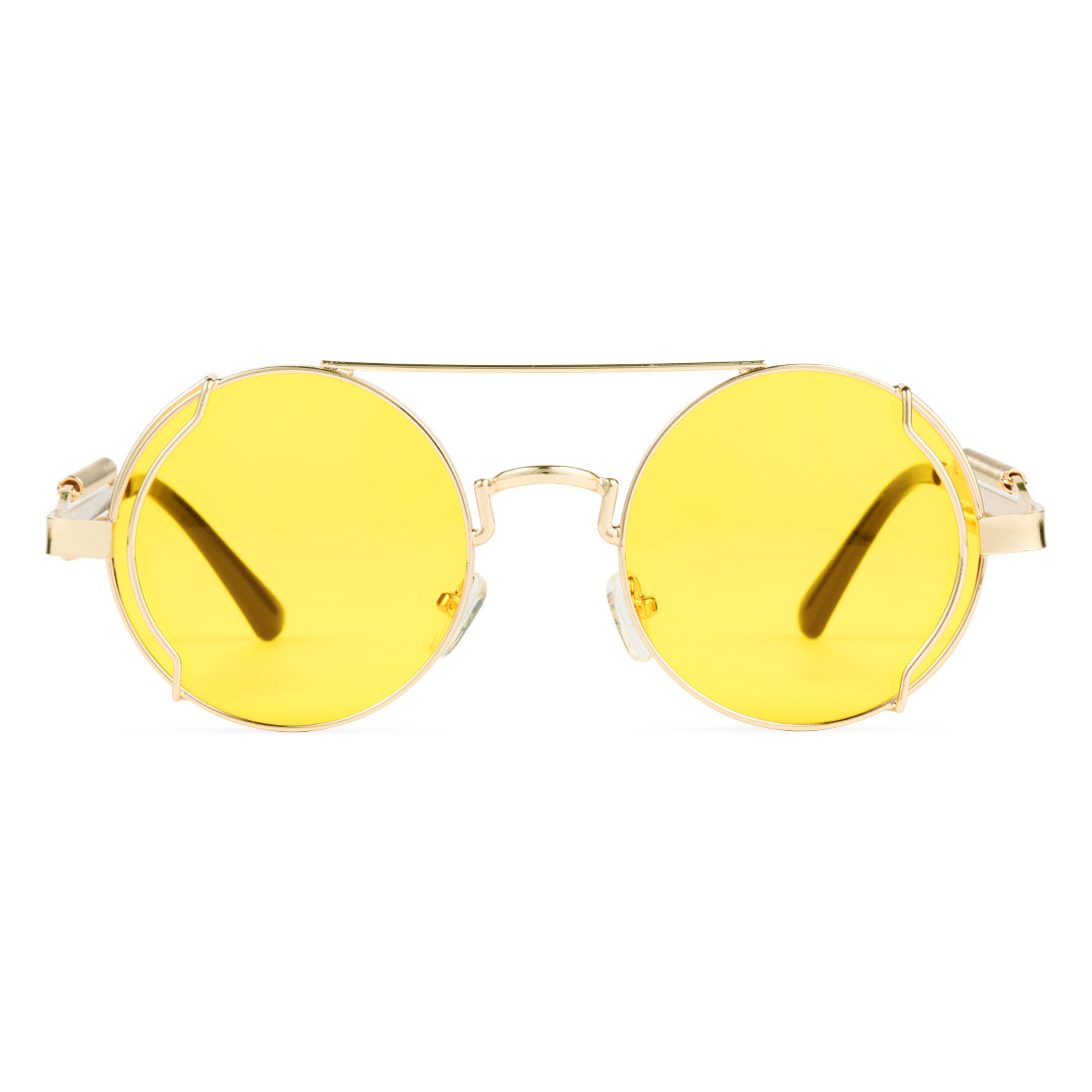 Yellow Metal Sunglasses