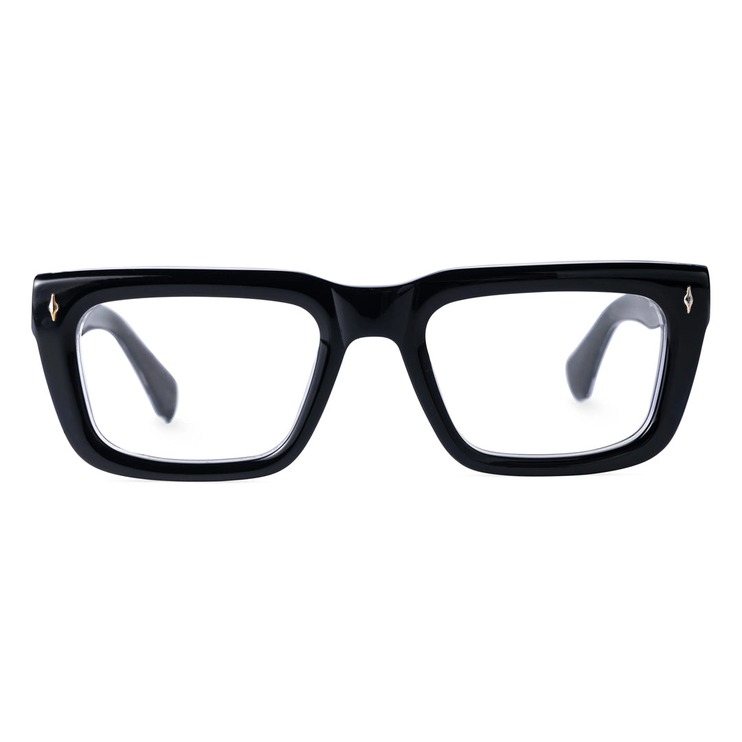 Acetate Transparent Rectangle Glasses