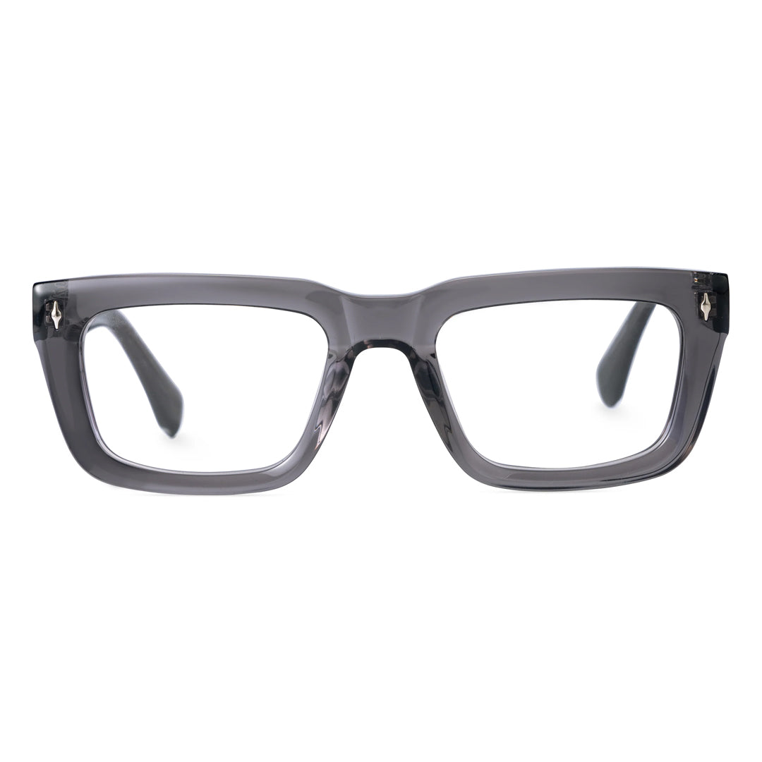 Acetate Transparent Rectangle Glasses
