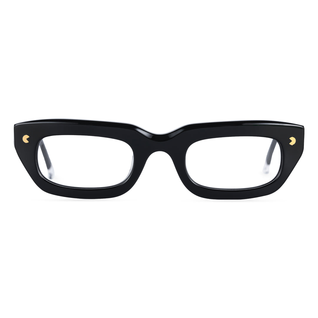 Black Rectangle Glasses