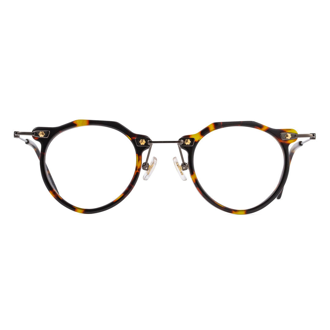 Acetate Frames Round Tortoise Glasses