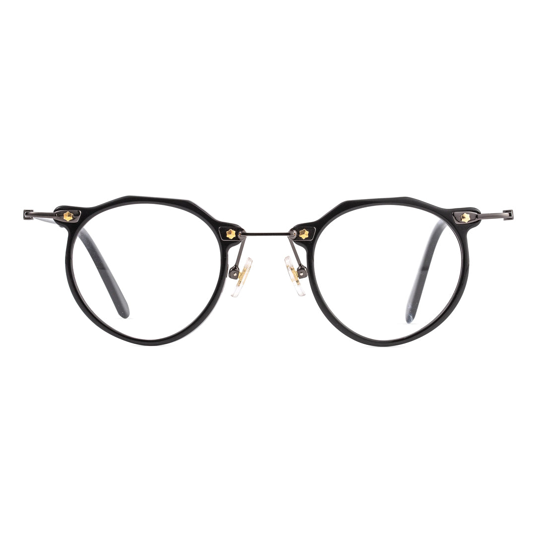 Acetate Frames Round Black Glasses