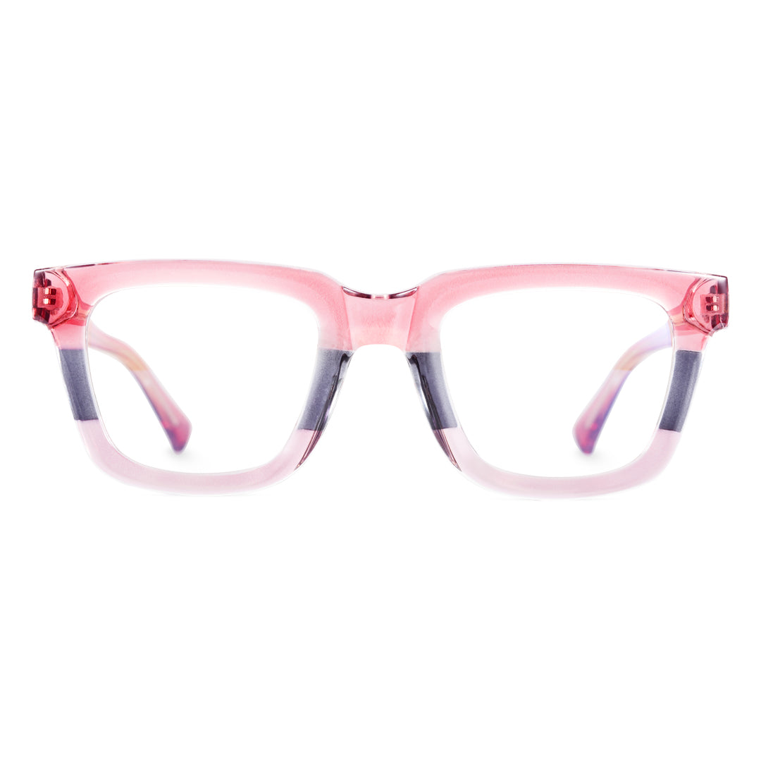 Pink Square Glasses