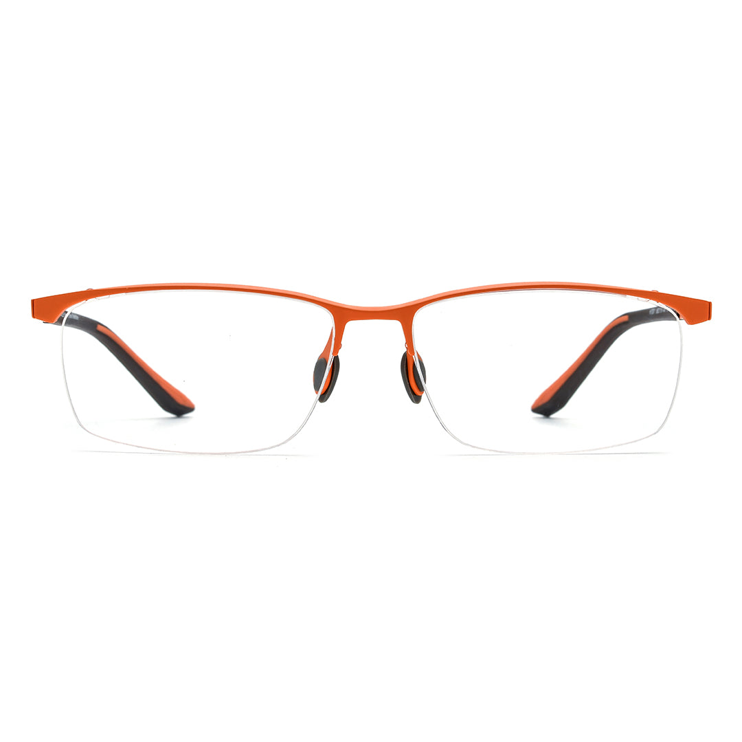 Orange Browline Glasses