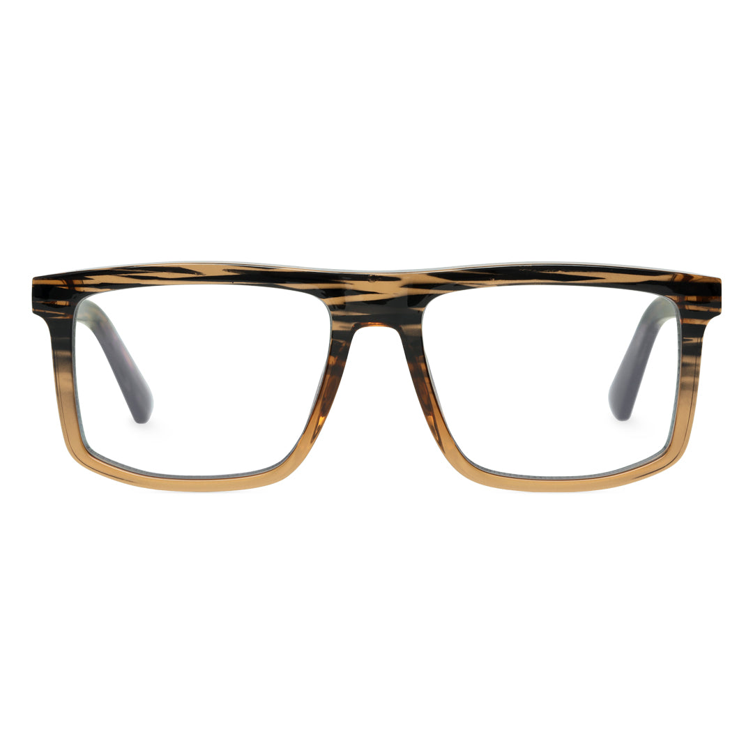 Brown Browline Prescription Glasses