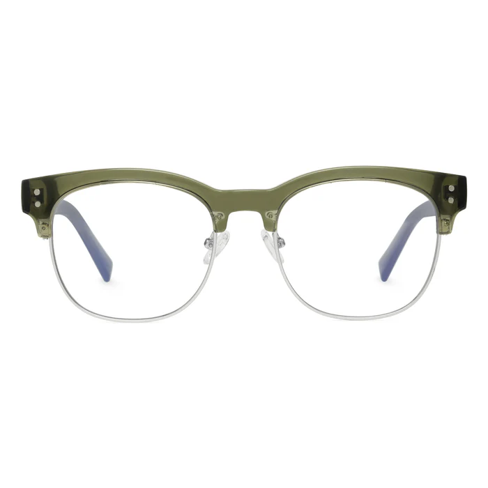 Army Green browline glasses frames