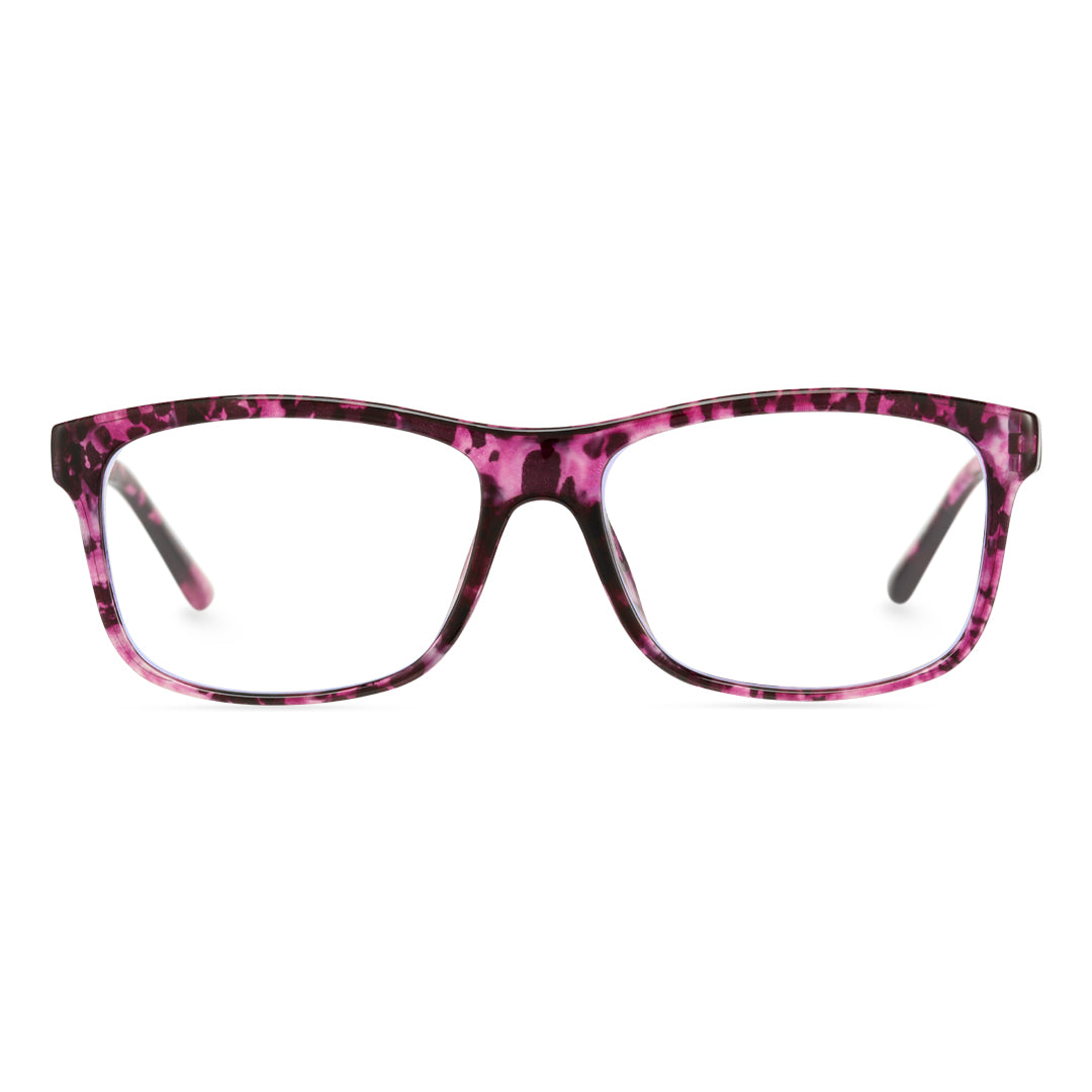 Red Tortoise Shell Square Glasses