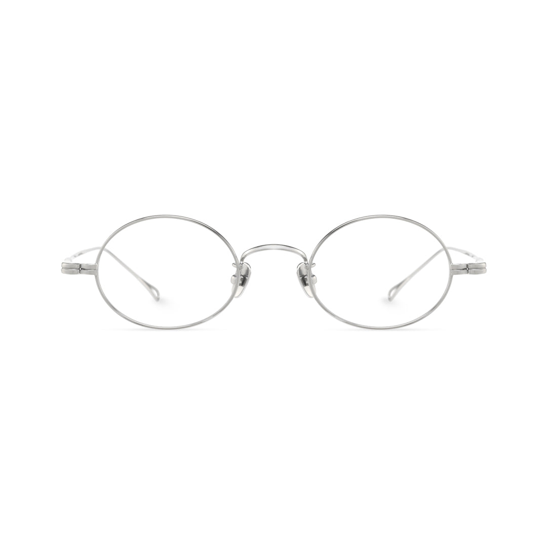 Metal Oval Prescription Eyeglasses