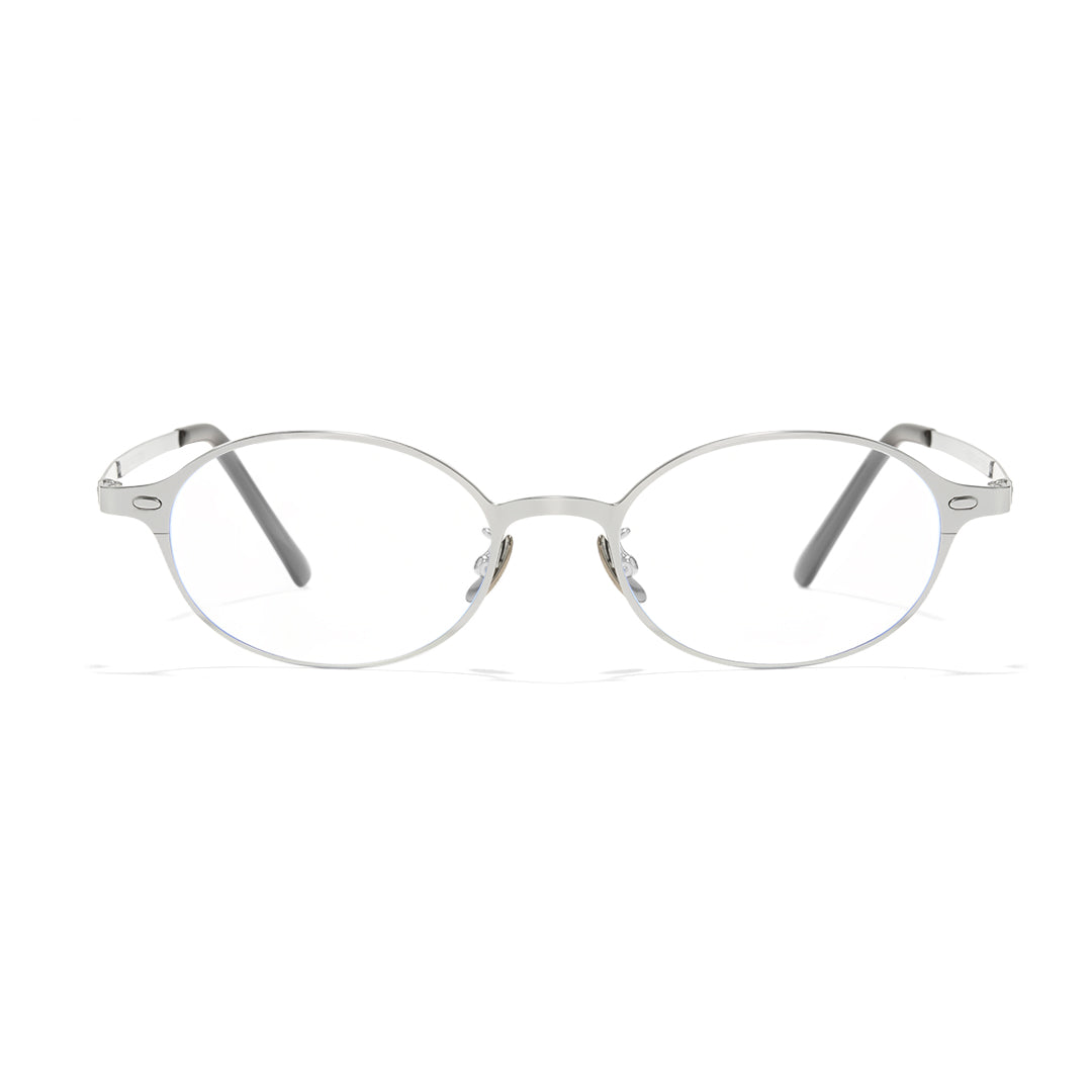 Grey Oval glasses 