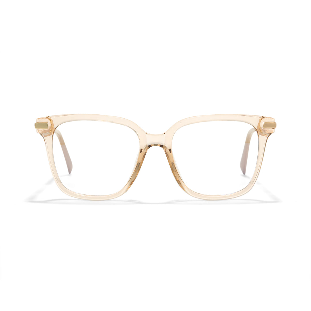 Brown Transparent Cat Eye Glasses