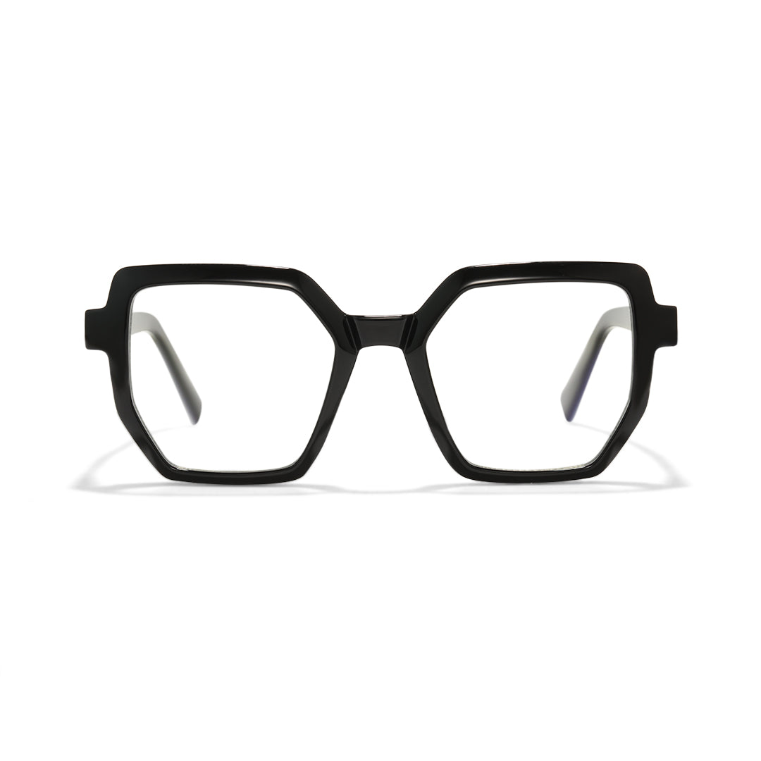 Black Geometric Glasses