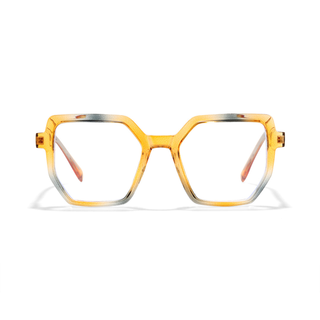 Brown Geometric Glasses