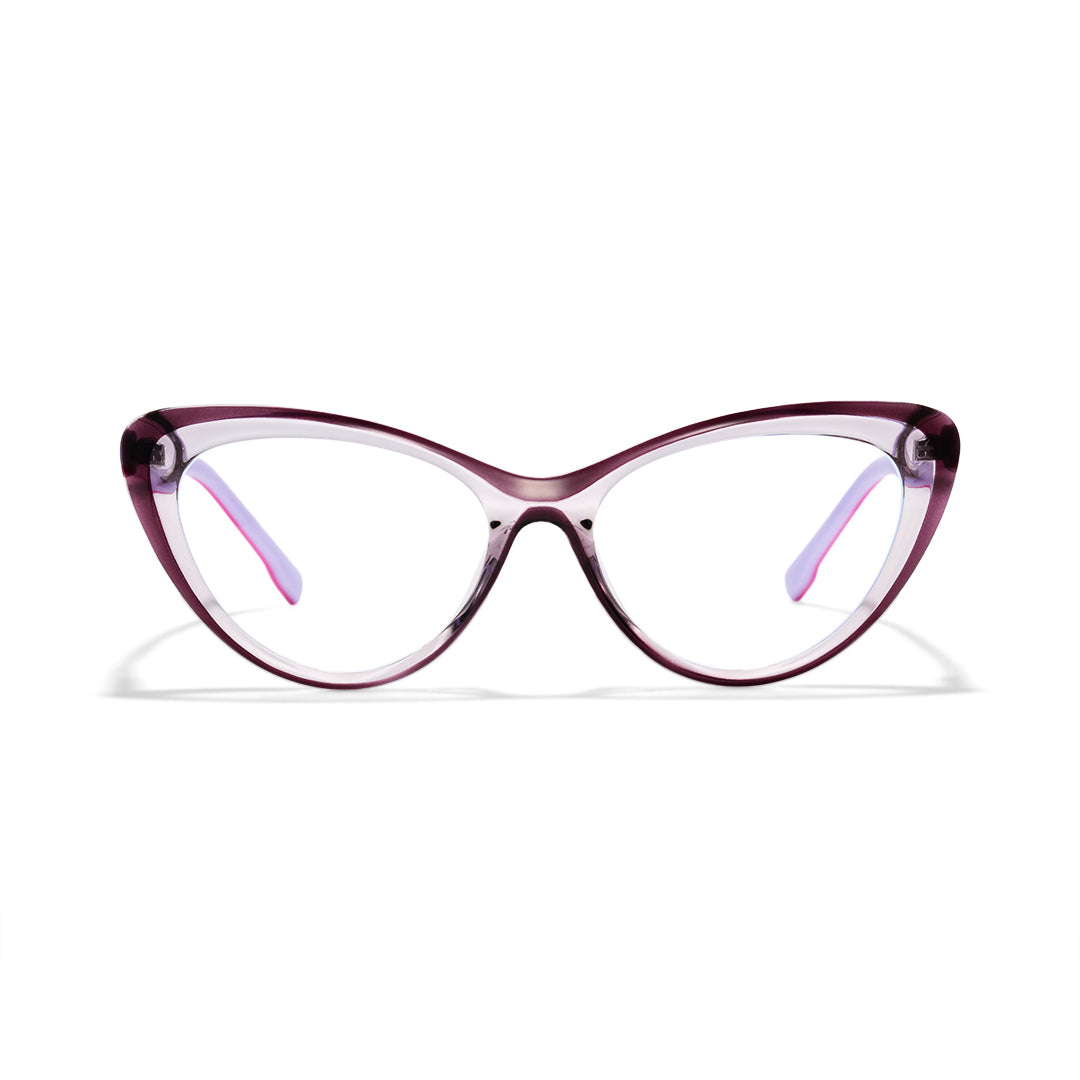 Purple Cat Eye Glasses