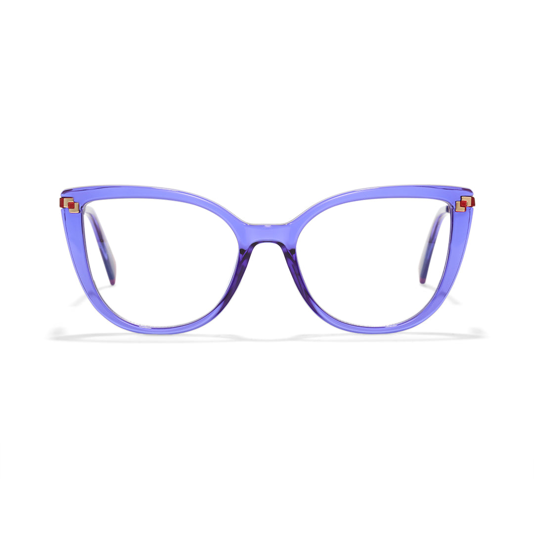 Purple TR90 Cat Eye Glasses