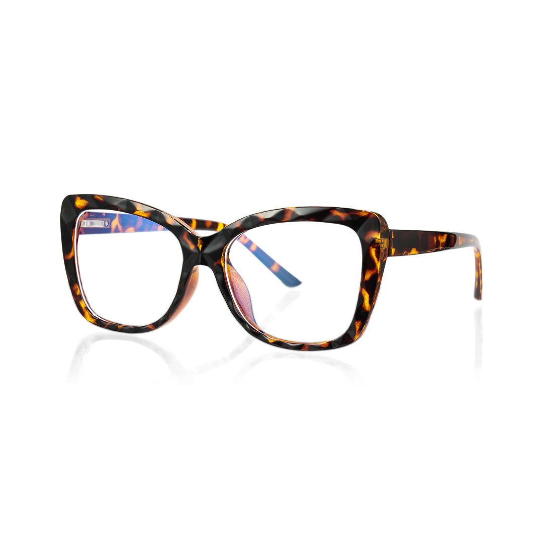 Tortoise tr90 3D Cat Eye Glasses