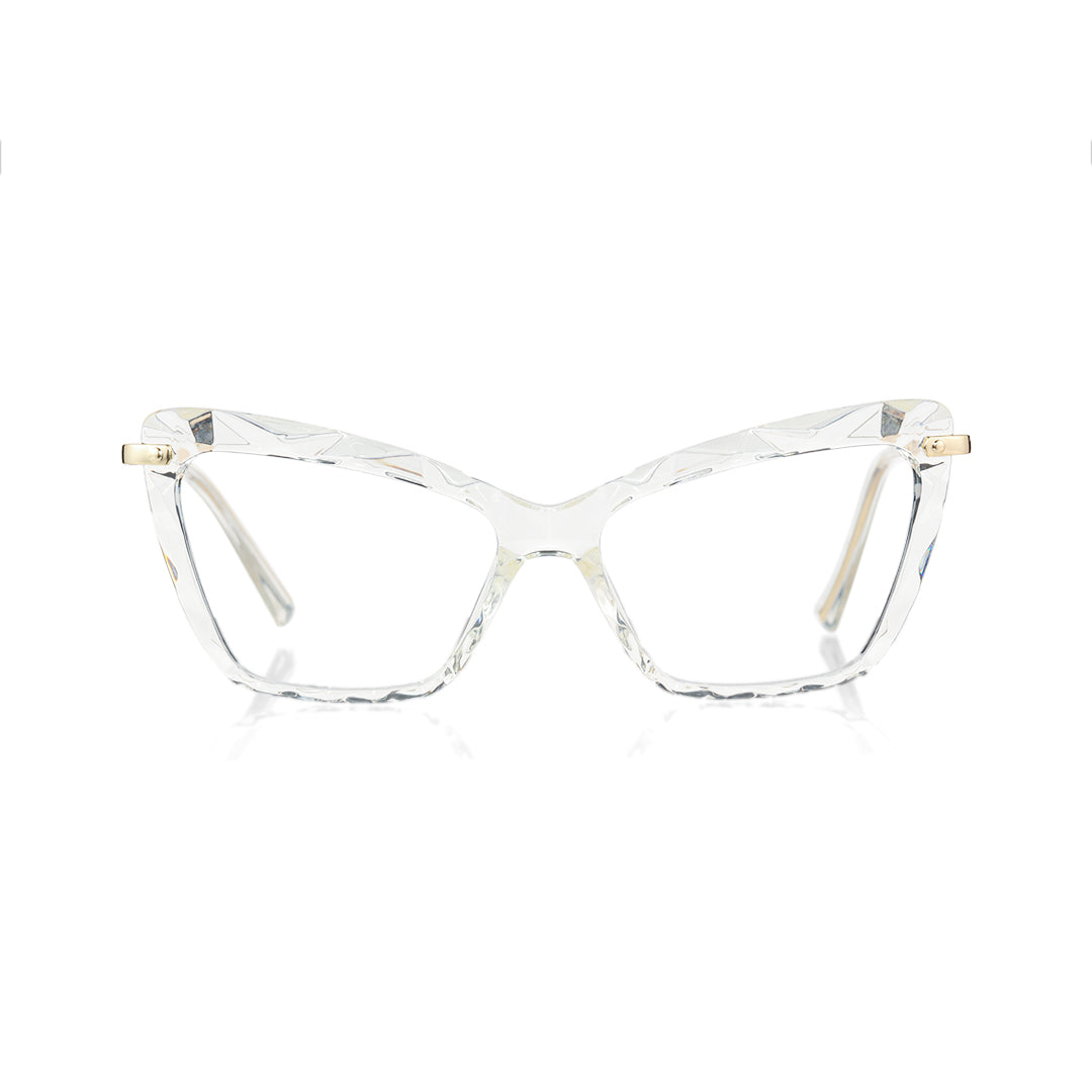 Clear 3D Cat Eye Glasses