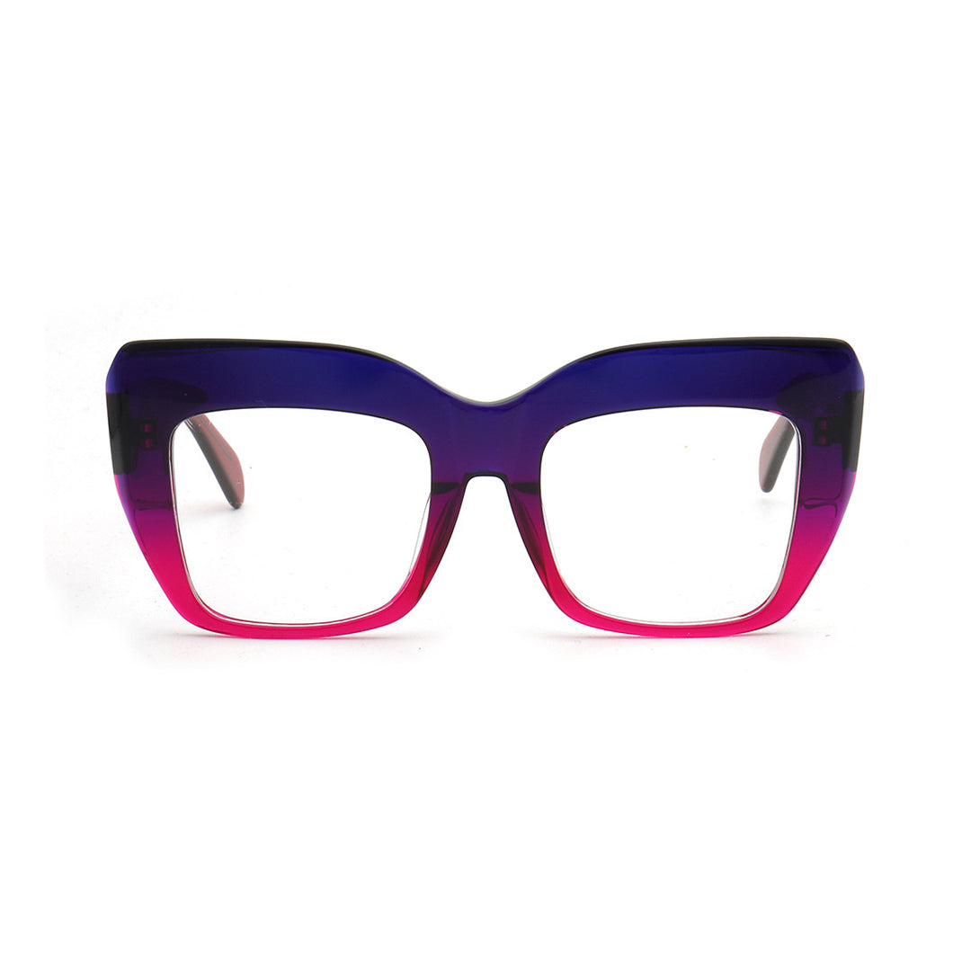 Two Tone Acetate Cat Eye Glasses