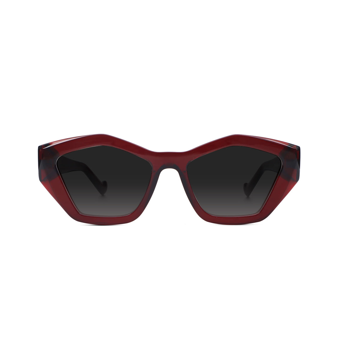 Geometric Cateye Polarized Sun Glasses