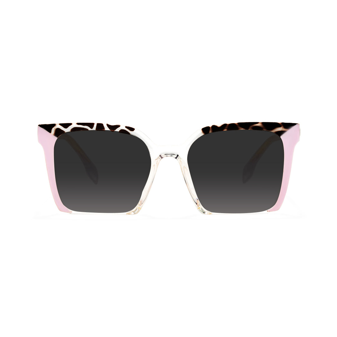 Pink Square Prescription Sunglasses
