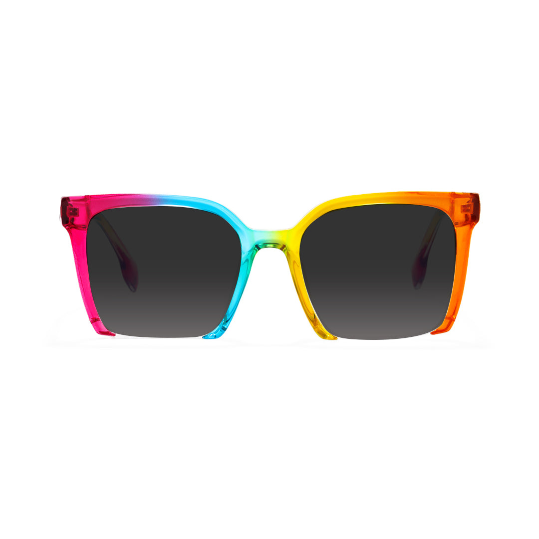 Multicolor Square Prescription Sunglasses