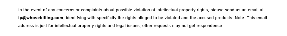 Intellectual property rights legal illustration for ELKLOOK EYEGLASSES