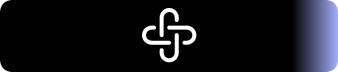 Office Siren Glasses connection icon, interlocking cross symbol on dark gradient background