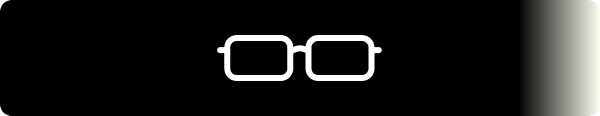 Office Siren Glasses collection icon, black and white square glasses symbol on dark gradient background