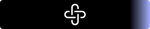 Office Siren Glasses connection icon, interlocking cross symbol on dark gradient background