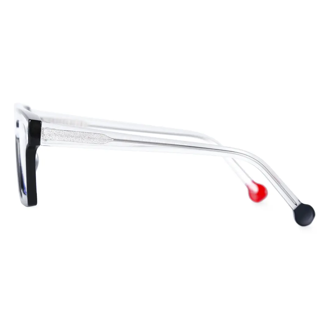 Side view of Call fashion aviator tr90 eyeglasses AR0042403 in clear