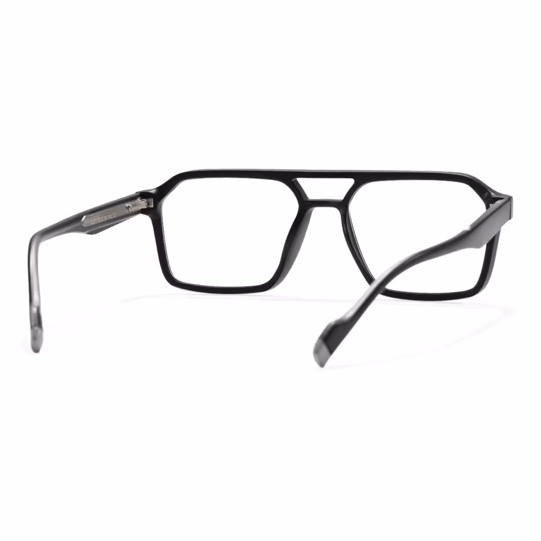 Back view of Aryn aviator tr90 eyeglasses AR0042605 in black