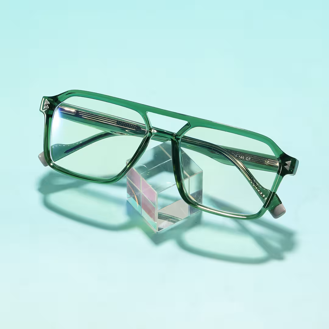 Scene view of Aryn aviator tr90 eyeglasses AR0042605 in green