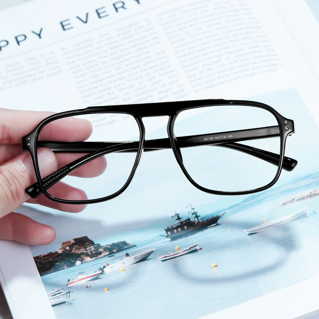 Scene view of Gatsby aviator tr90 eyeglasses AR0142410 in black