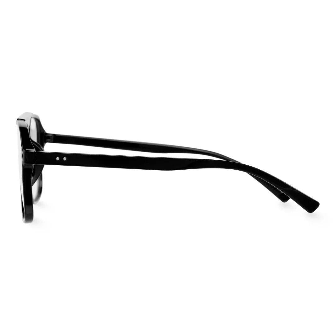 Side view of Gatsby aviator tr90 eyeglasses AR0142410 in black