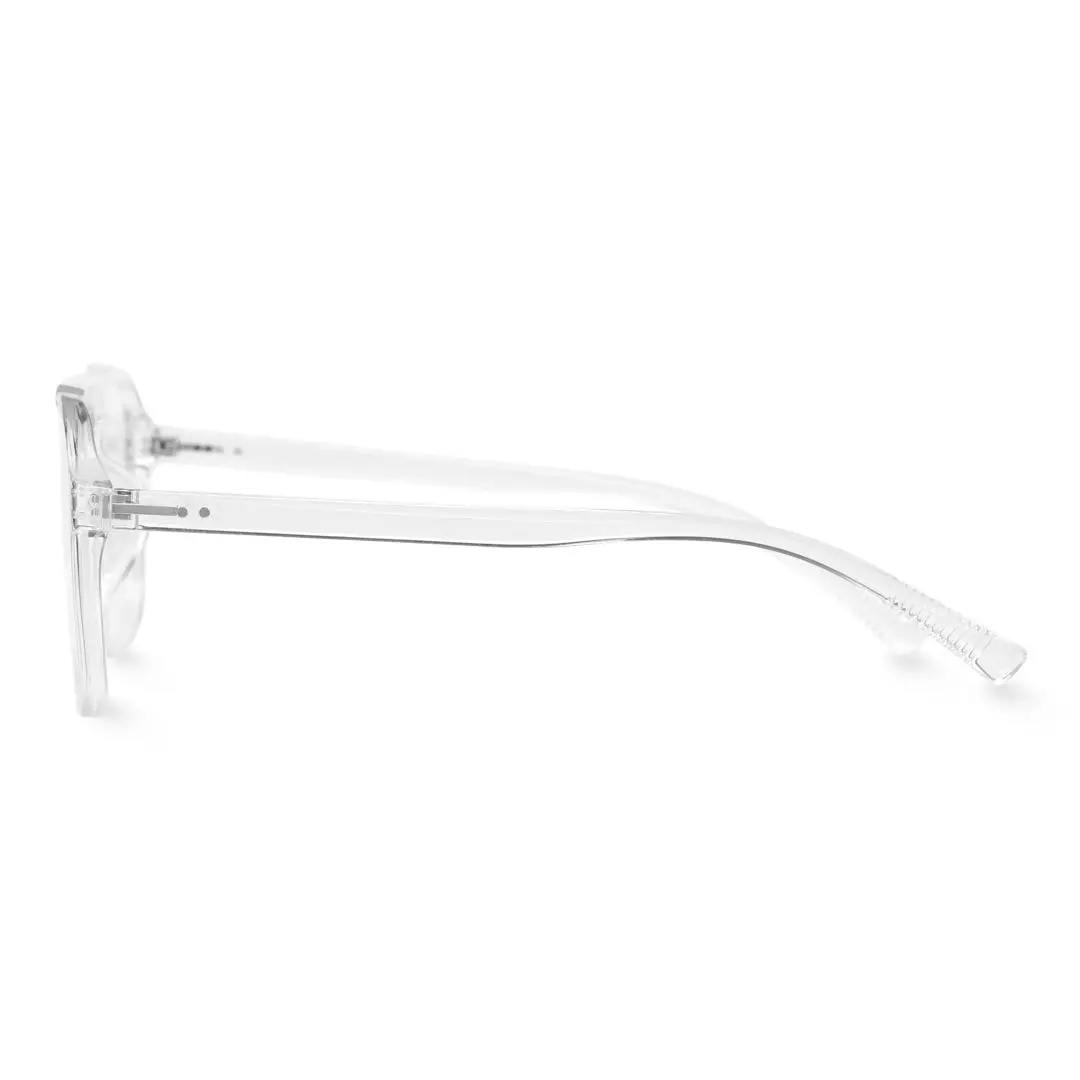Side view of Gatsby aviator tr90 eyeglasses AR0142410 in clear