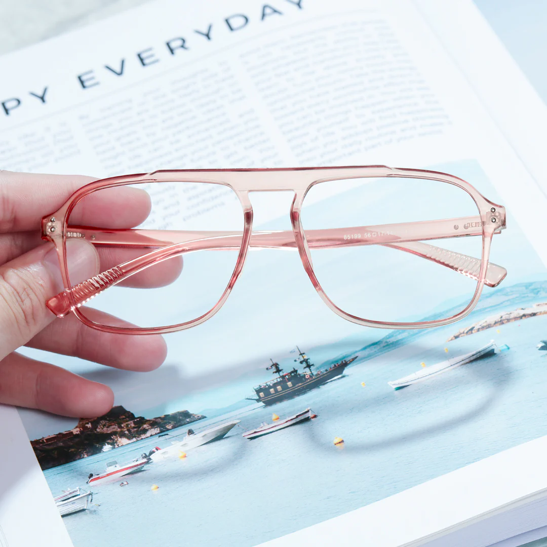 Scene view of Gatsby aviator tr90 eyeglasses AR0142410 in pink