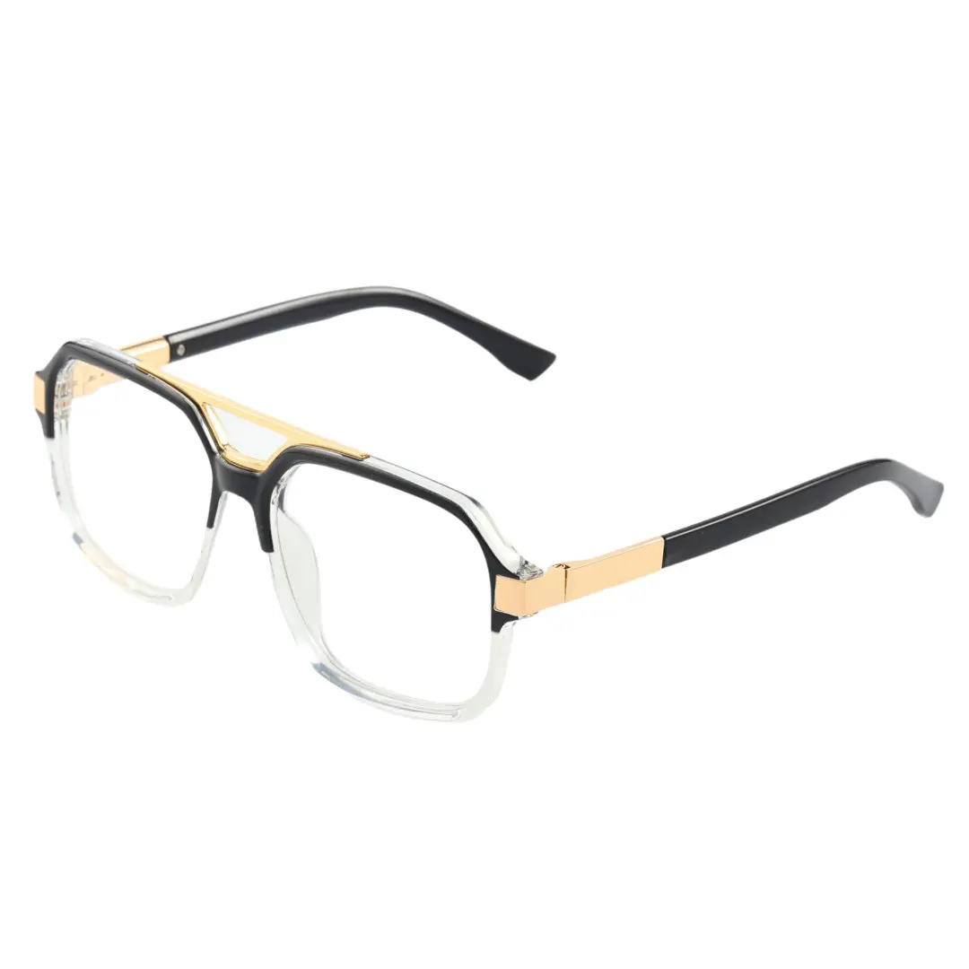 Angle view of Ford aviator tr90 eyeglasses AR0292408 in two-tone