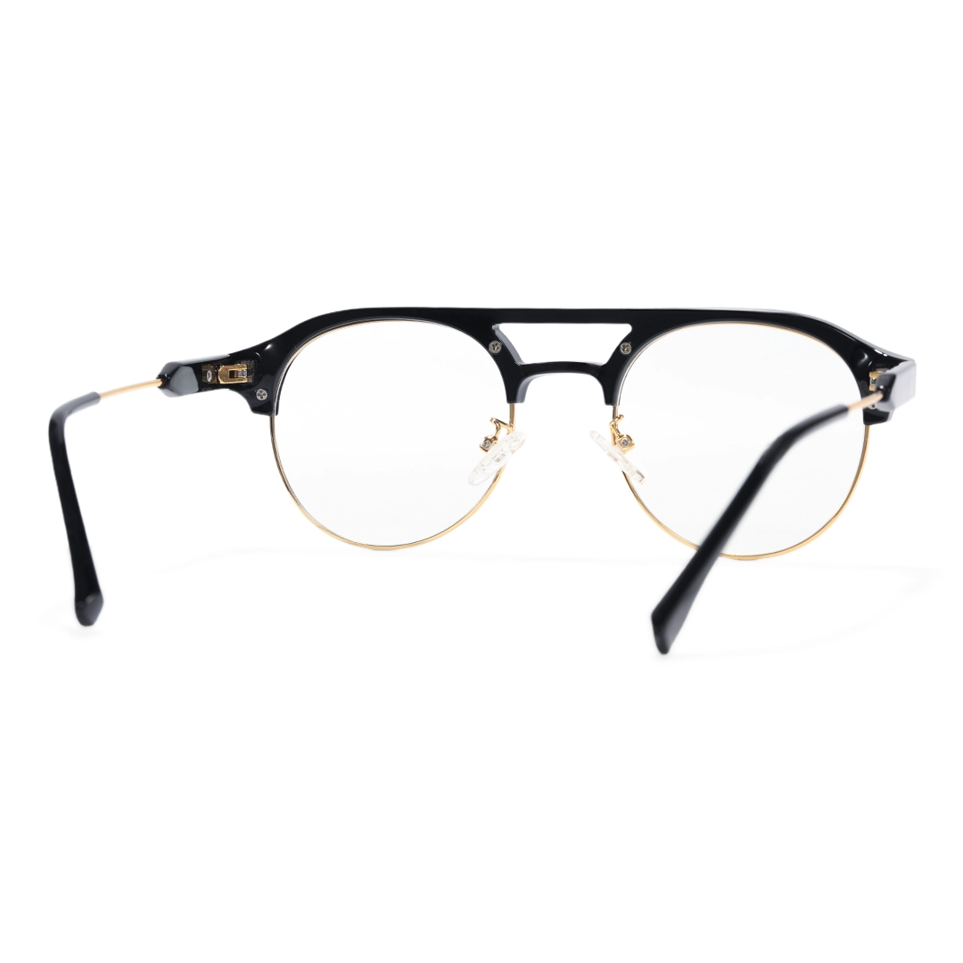 Back view of Morgan aviator tr90 eyeglasses AX0022507 in black