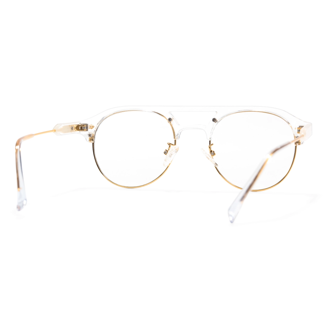 Back view of Morgan aviator tr90 eyeglasses AX0022507 in clear