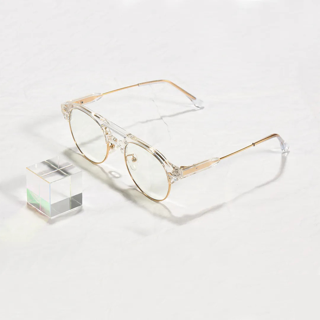 Scene view of morgan aviator tr90 eyeglasses AX0022507 in clear