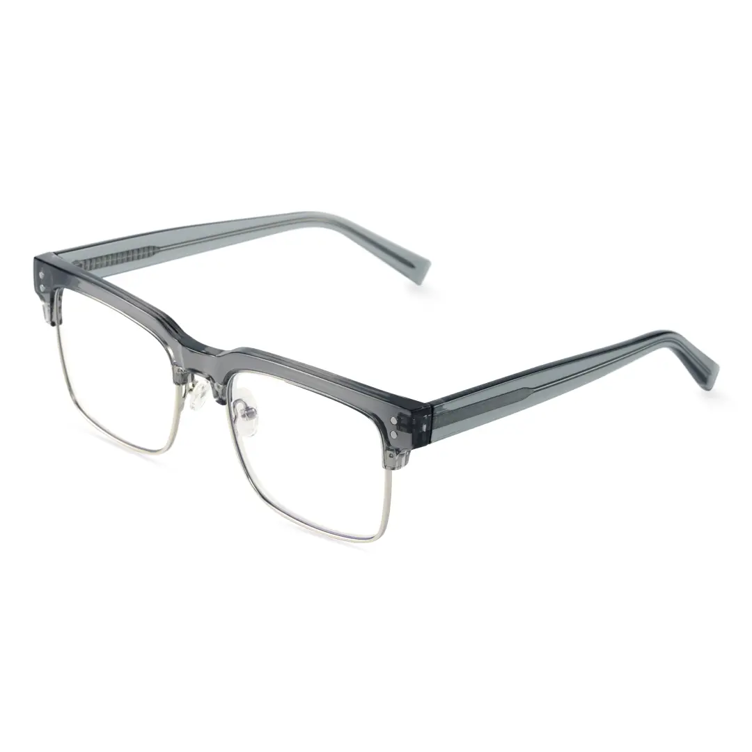 Angle view of Fabula browline tr90 eyeglasses BR0572505 in grey
