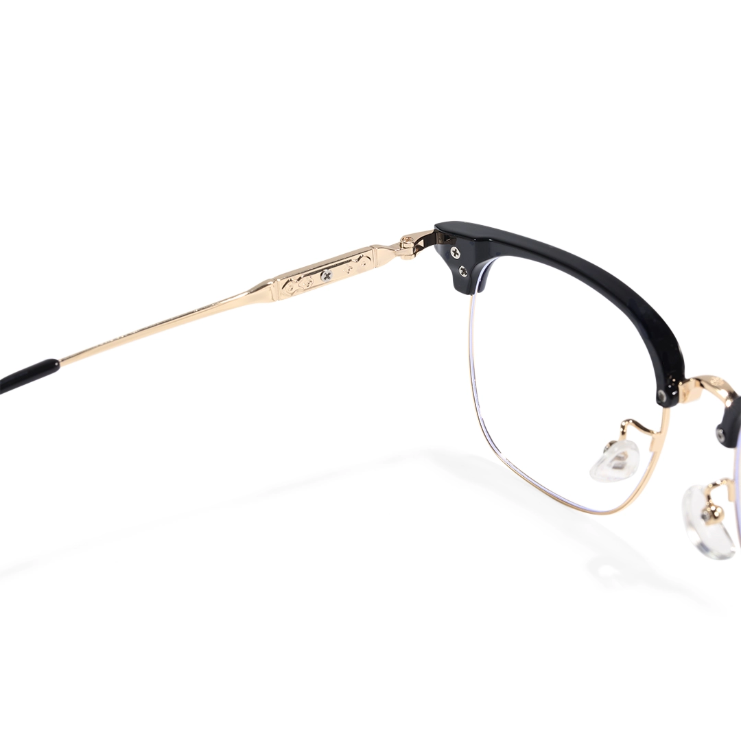 Frame detail view of tarian browline metal eyeglasses BX0392509 in black