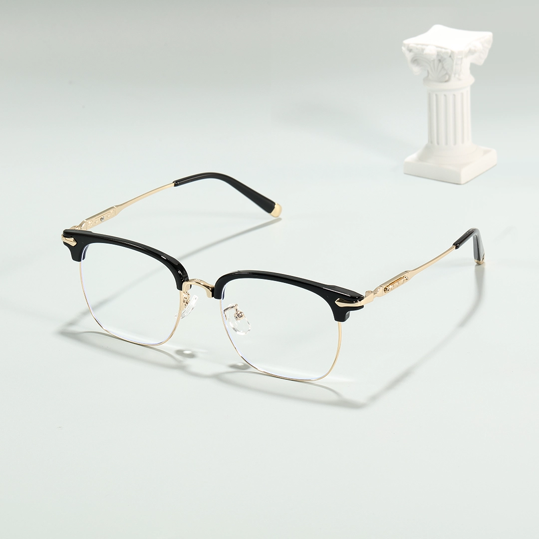 Scene view of tarian browline metal eyeglasses BX0392509 in black