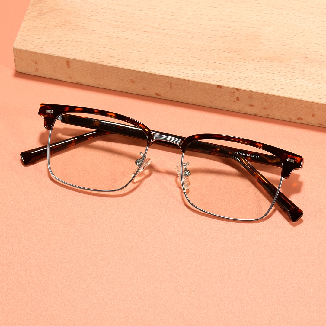 Scene view of Vesper browline metal eyeglasses BX0402509 in tortoise