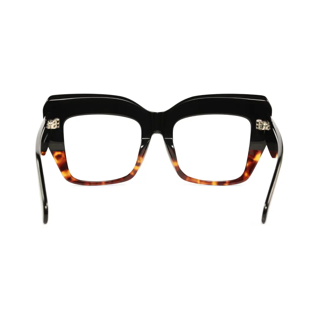 Back view of Keel cat eye acetate eyeglasses CA0032503 in tortoise